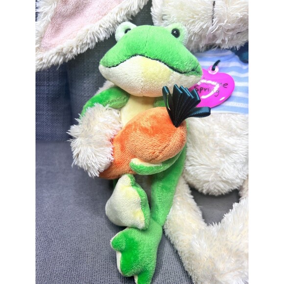 Commonwealth Rabbit Plush Frog Carrot Bunny Spring Stuffed Animal Toy Easter - Picture 9 of 13